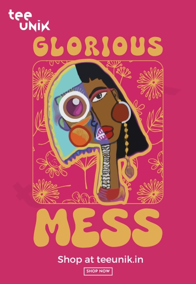Vibrant, Women, Oversized "Glorious Mess" T-Shirt.