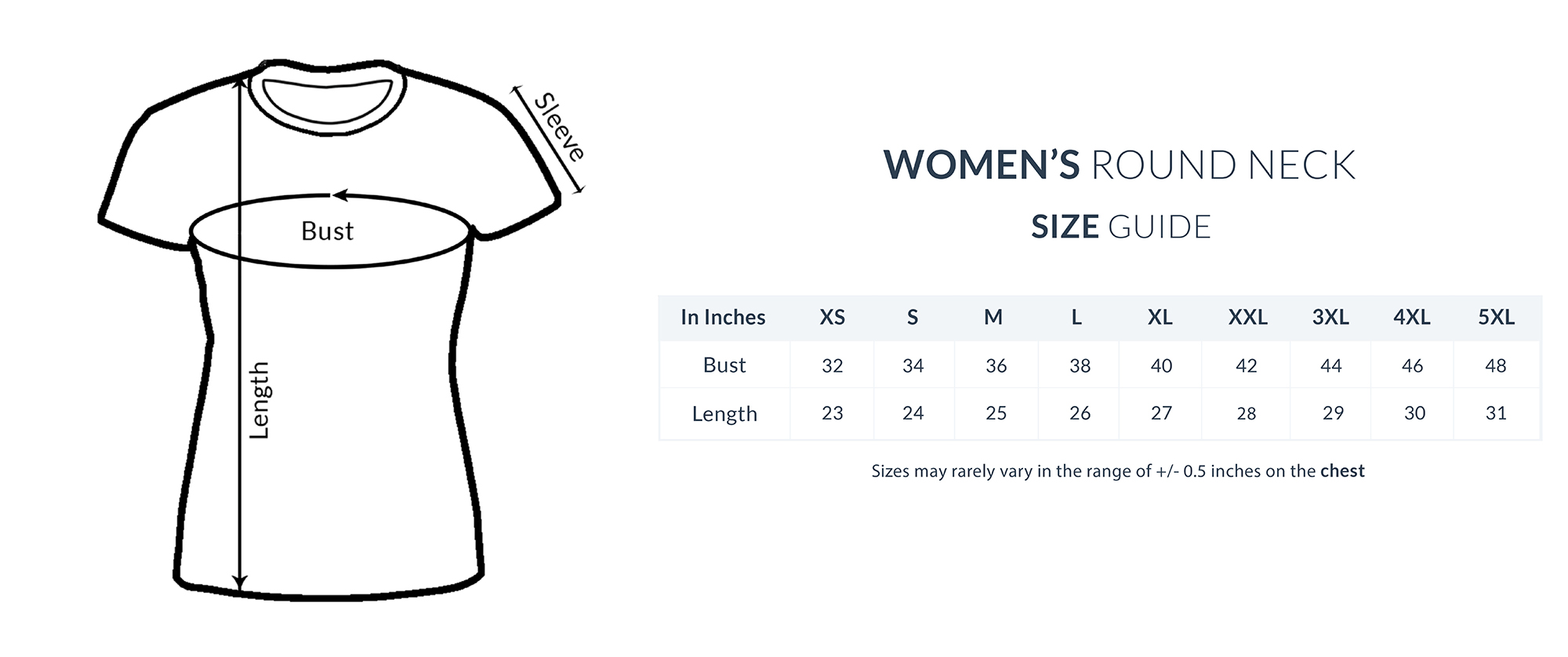 Music World Tee - Size Guide